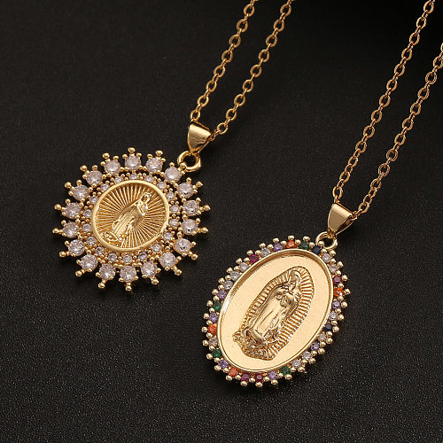 Christian Catholic Virgin Mary Pendant Necklace Wholesale jewelry