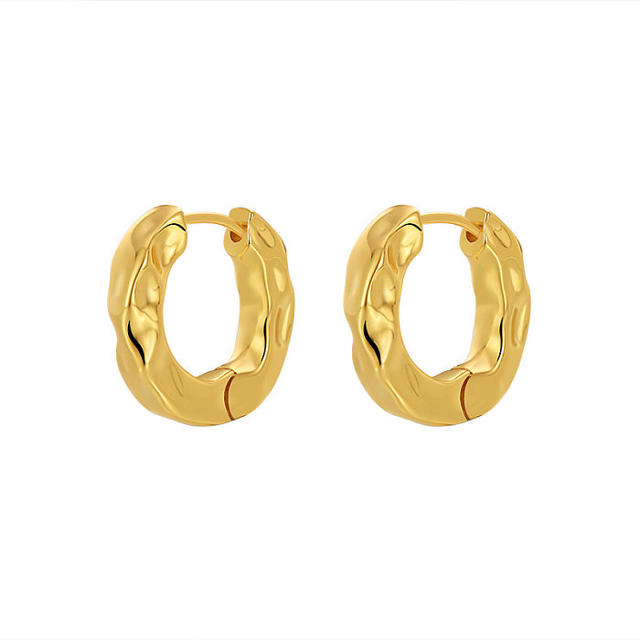 1 Pair Fashion Geometric Copper Plating Earrings