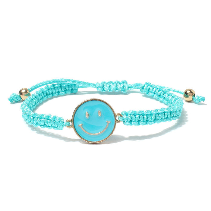 Fashion Smiley Bracelet Multicolor Adjustable Copper Bracelet