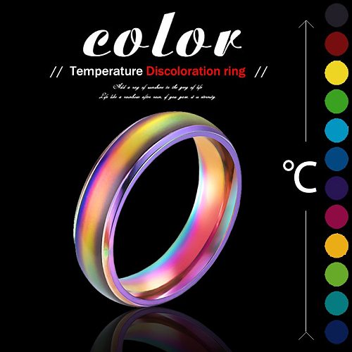 Fashion Round Stainless Steel Plating Rings 1 Piece