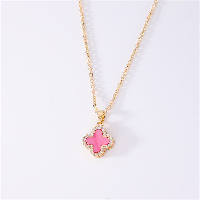 Simple Style Geometric Copper Pendant Necklace
