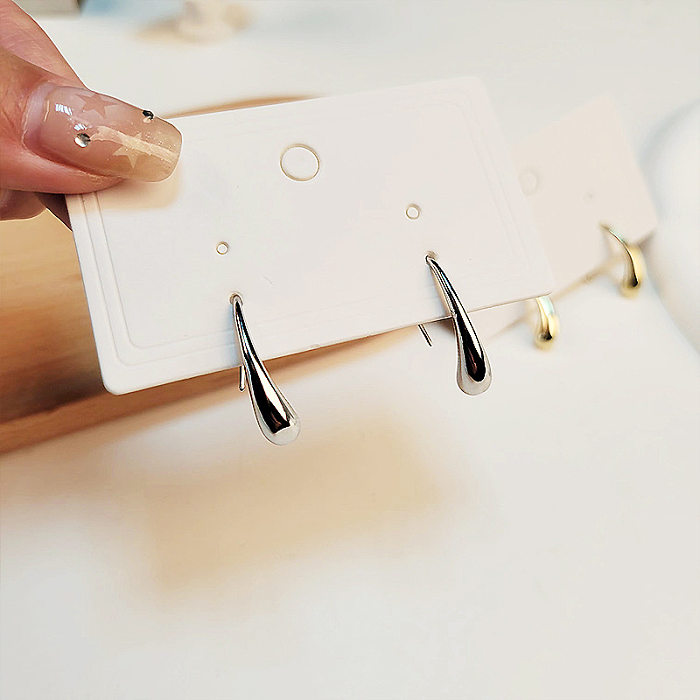 1 Pair Simple Style Geometric Plating Copper Earrings