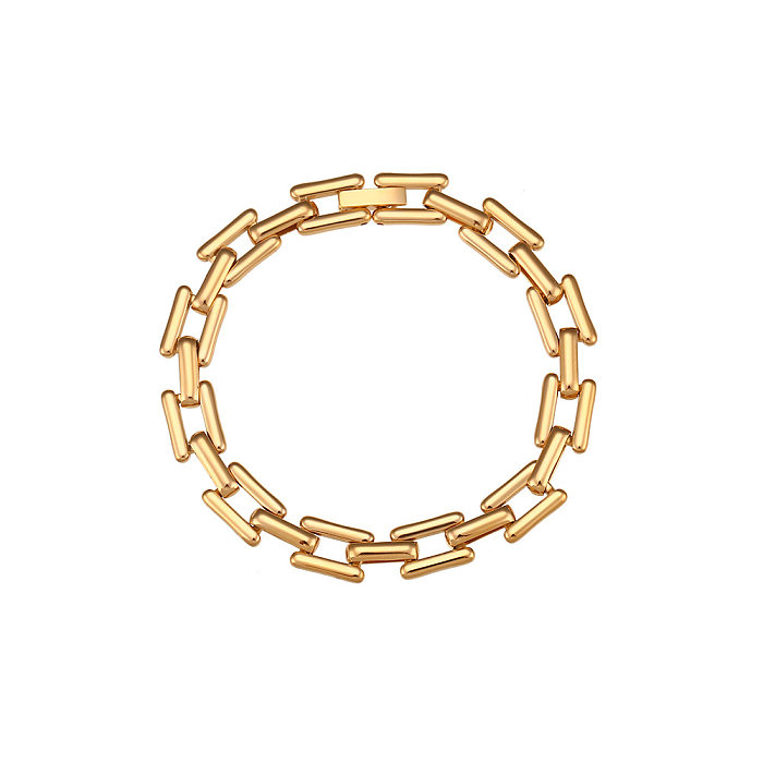 Modische geometrische Edelstahl-Armband-Halskette