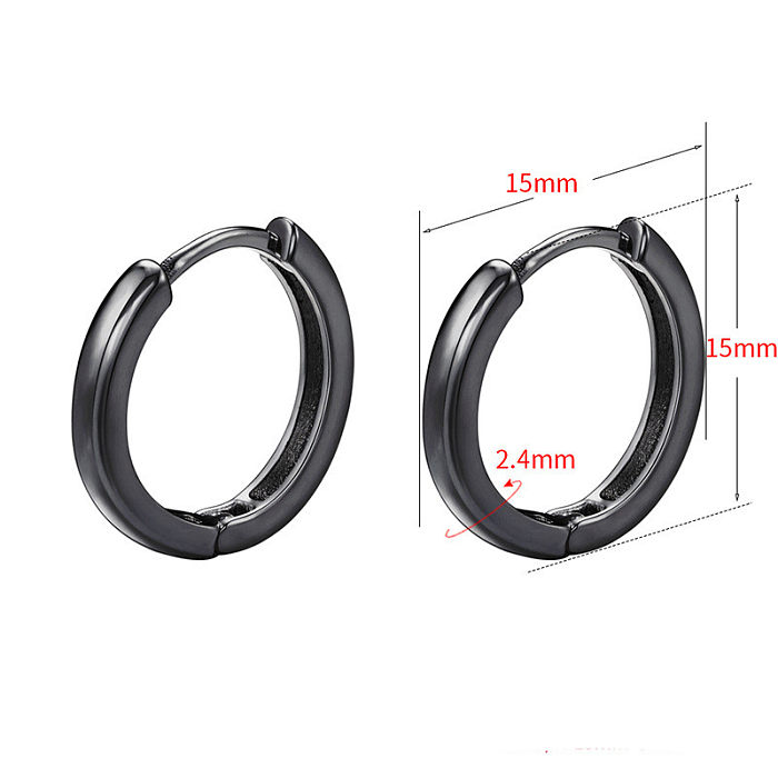 Simple Style Geometric Metal Plating Earrings