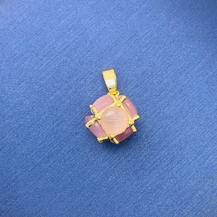 Simple Style Swan Heart Shape Butterfly Copper Irregular Rhinestones Opal Pendant Necklace