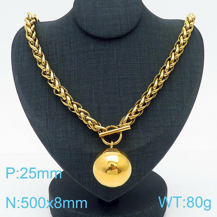 Casual estilo simples formato de coração rosto sorridente chapeamento de aço inoxidável pulseiras banhadas a ouro 18K colar