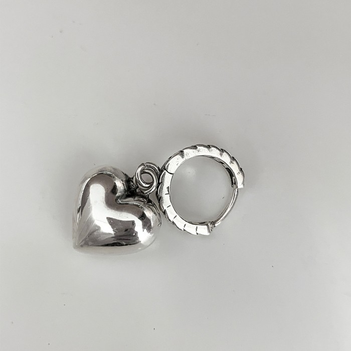 1 paire de boucles d'oreilles pendantes en cuivre plaqué argent, Style Simple, ours plaqué