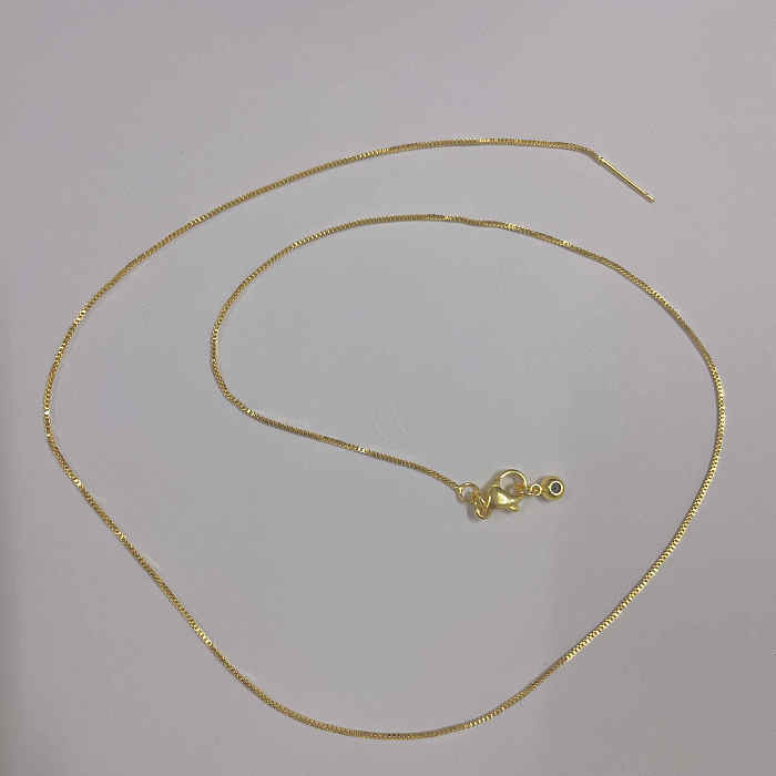 Classic Style Geometric Copper Irregular Plating 18K Gold Plated Necklace