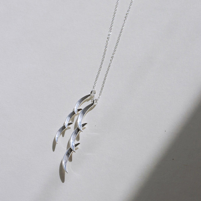 Simple Style Moon Copper Pendant Necklace