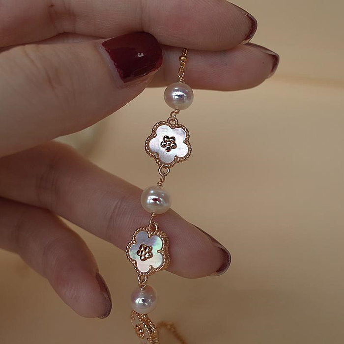 Sweet Flower Copper Bracelets