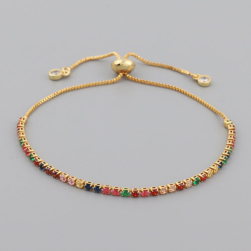 European And American Popular Colorful Zircon Bracelet Multi-Style Retro Style Sweet Romantic Lady Bracelet