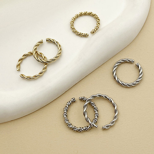 Stainless Steel Electroplating Twist Ring