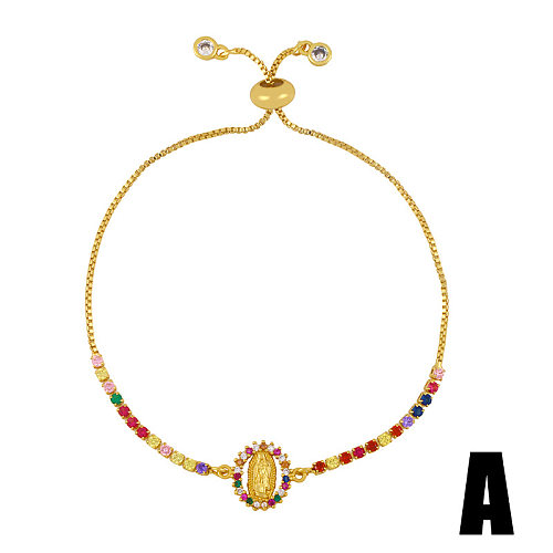 Bracelet Fashion Jewelry Adjustable Pull Bracelet Micro-set Color Zircon Bracelet Wholesale jewelry