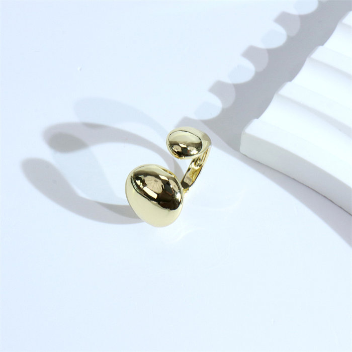 1 Piece Fashion C Shape Copper Plating Open Ring