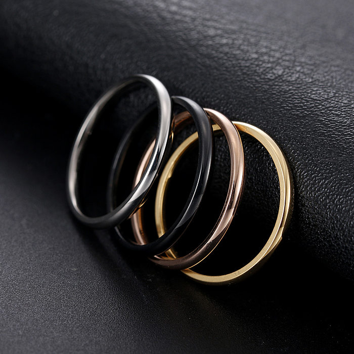 Bijoux à la mode, anneau de queue en acier inoxydable de 2mm de large, vente en gros
