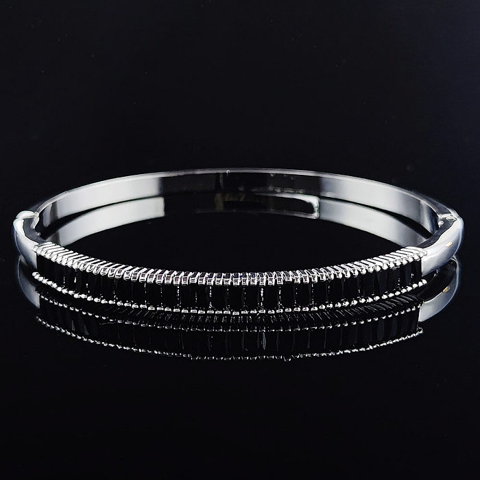 Fashion Copper Inlay Zircon Bangle 1 Piece