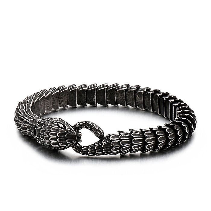 Punk-Schlangen-Edelstahl-Armband-Halskette