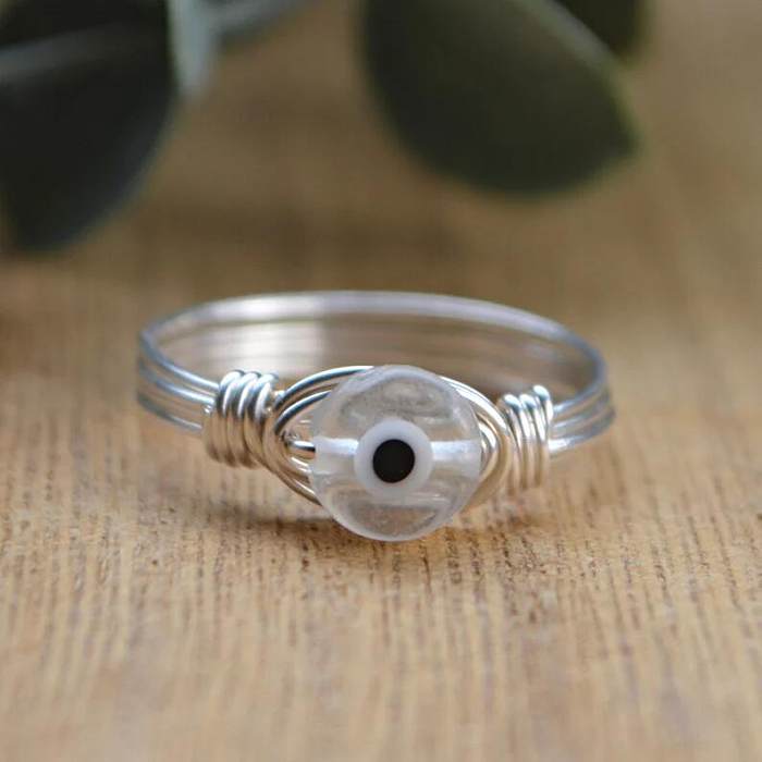 Modern Style Devil'S Eye Copper Handmade Rings