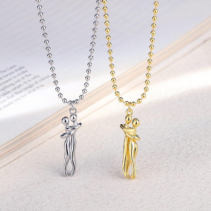 Romantic Cartoon Character Alloy Copper Plating Pendant Necklace