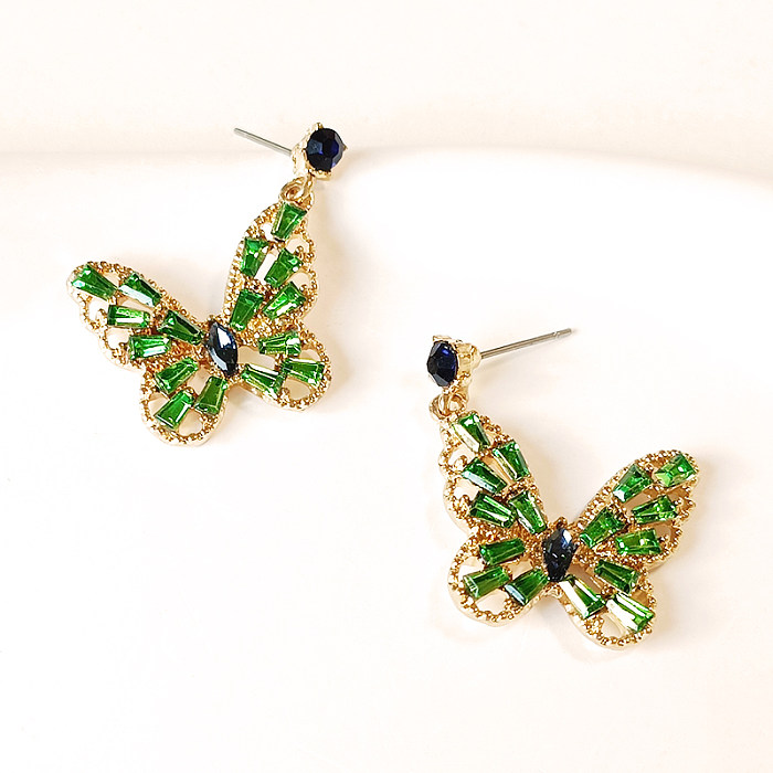 1 Pair Classic Style Butterfly Copper Drop Earrings