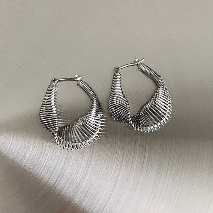 Elegant Geometric Copper Plating Earrings 1 Pair
