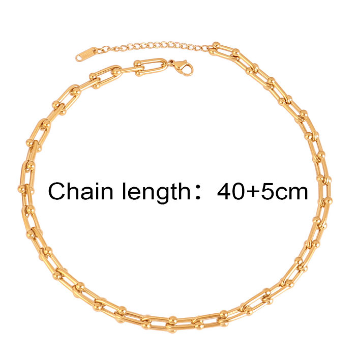 Fashion Solid Color Titanium Steel Plating Women'S Bracelets Earrings Necklace