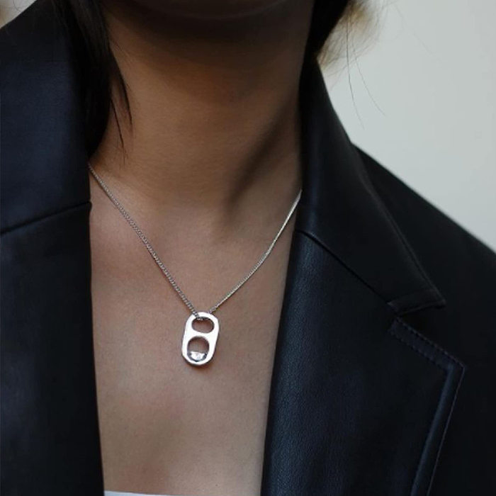 Simple Style Paper Clip Copper Plating Hollow Out Layered Necklaces Necklace