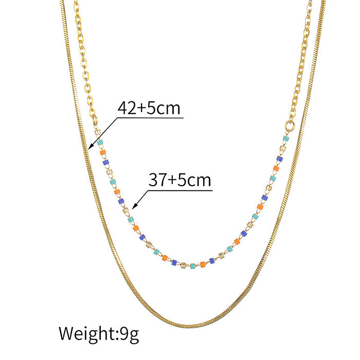 Großhandel Einfache Stil Stern Edelstahl Ohrringe Fußkettchen Halskette