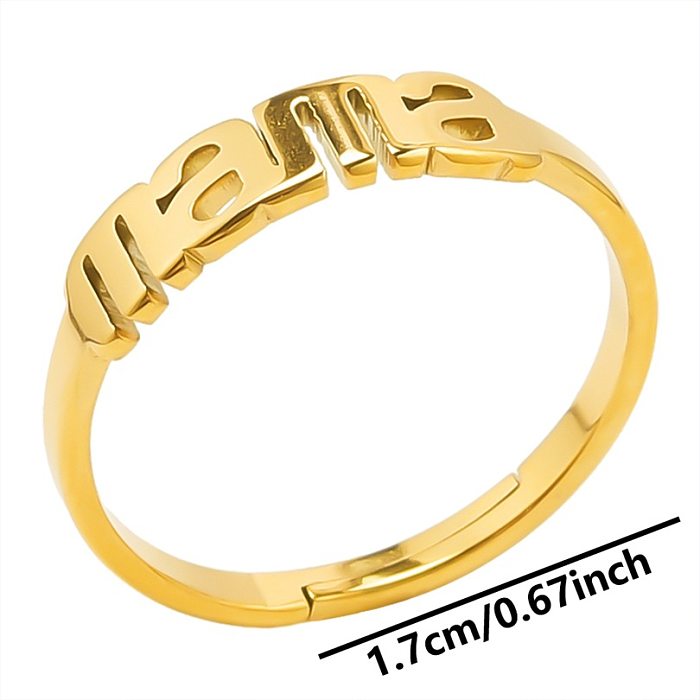 Simple Style Solid Color Stainless Steel Polishing Rings