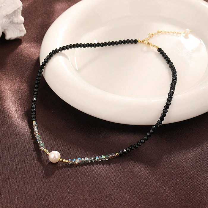 Schlichte, runde Kupfer-Halskette mit 14-Karat-Vergoldung in großen Mengen