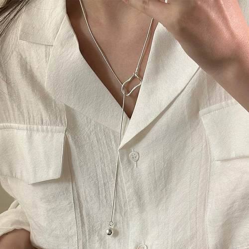 Simple Style Solid Color Copper Plating Necklace