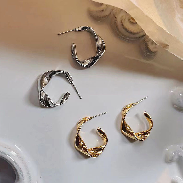 1 Pair Simple Style Geometric Copper Earrings