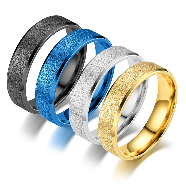 Fashion Geometric Stainless Steel Plating Rings