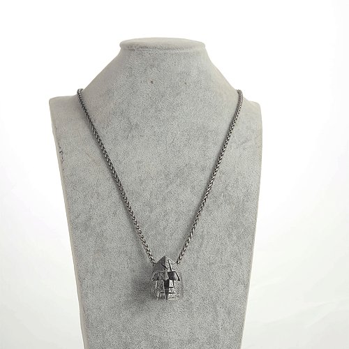 Retro Geometric Alloy Copper Plating Necklace