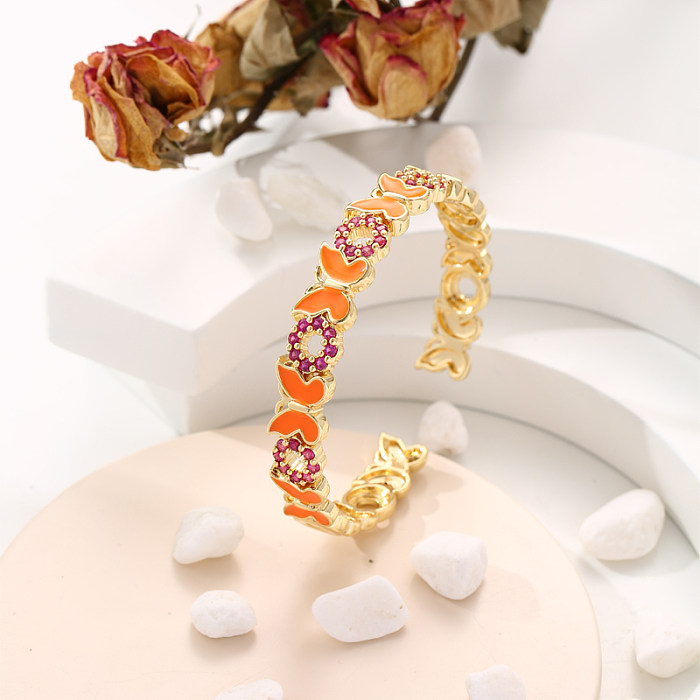 Bracelet plaqué or 14 carats avec incrustation de placage en laiton papillon Commute