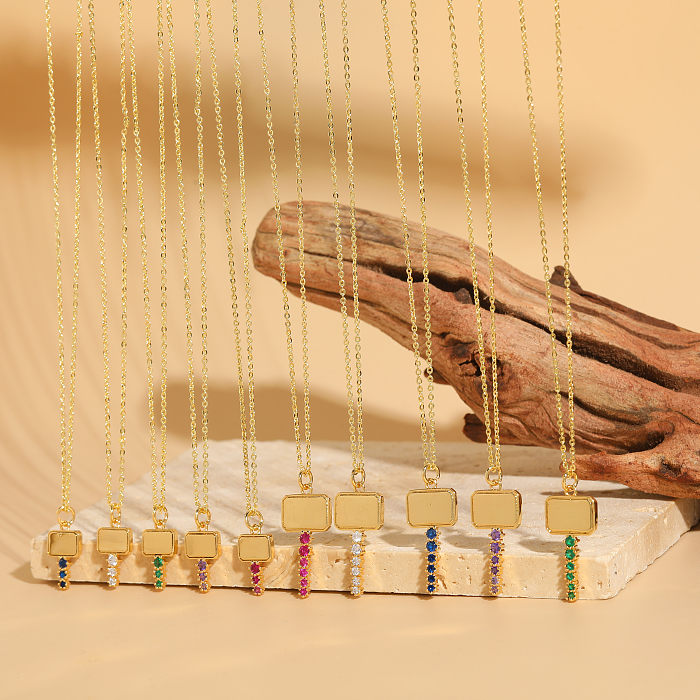 Elegante Schlüsselkette im klassischen Stil mit 14 Karat vergoldetem Zirkon aus Kupfer in großen Mengen