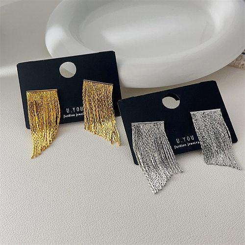 Fashion Geometric Brass Plating Drop Earrings 1 Pair