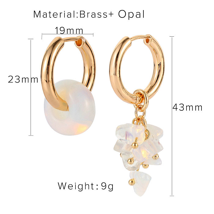 Elegant Pearl Copper Plating Pearl Earrings 1 Pair