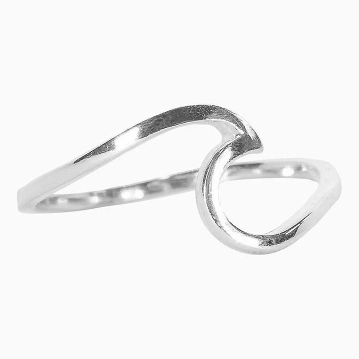 New Wave Simple 316L Titanium Steel Ring For Women  Wholesale