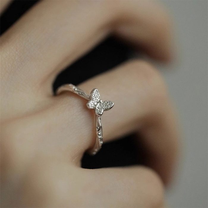 Casual Simple Style Streetwear Geometric Copper Open Rings