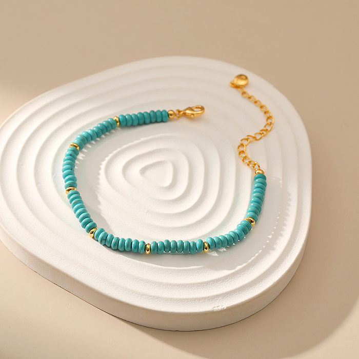 Bracelets Bohème Géométrique Turquoise Cuivre