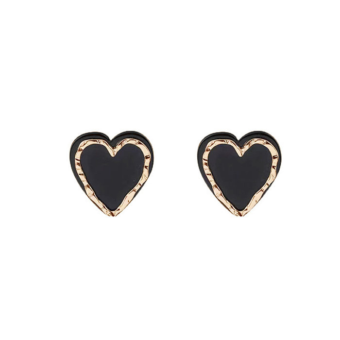 1 Pair Sweet Heart Shape Copper Ear Cuffs