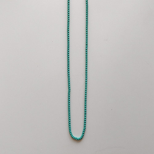 1 Stück modische Halskette mit Anhänger in Herzform mit Kupferbeschichtung