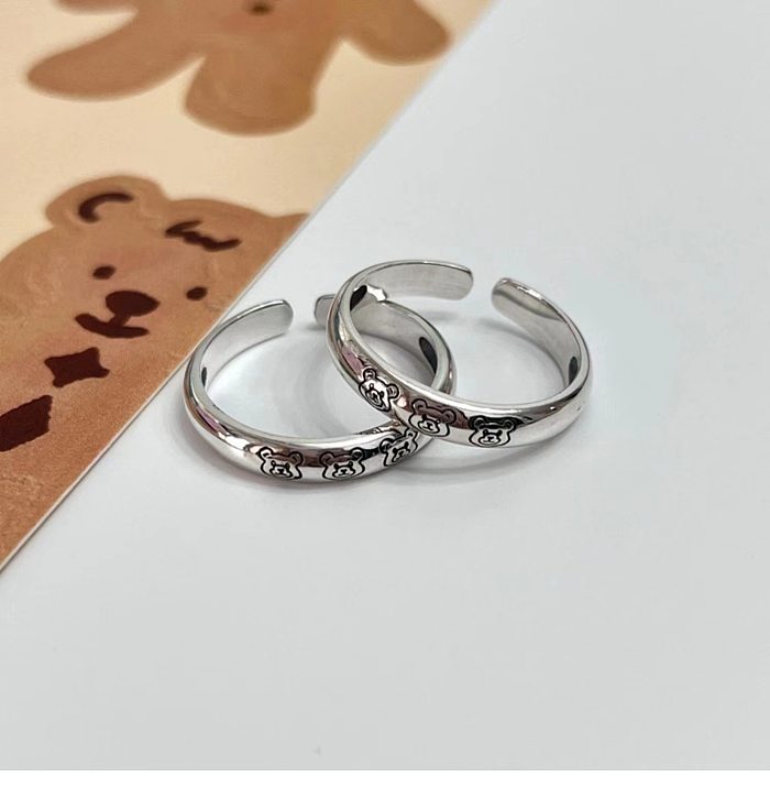 Fashion Geometric Copper Plating Rings