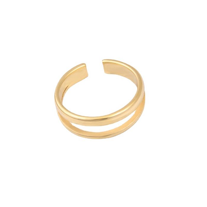 Mode-geometrischer Edelstahl-offener Ring-Überzug-Edelstahl-Ringe