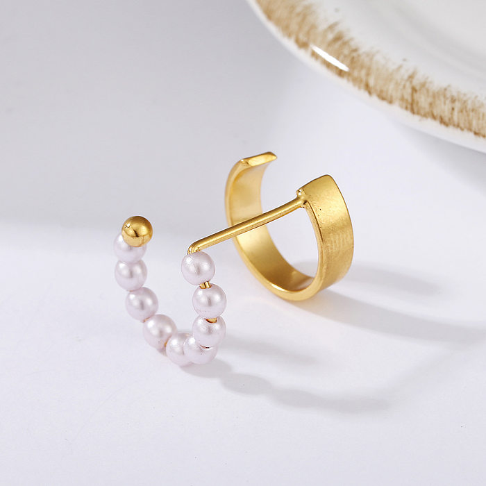 Golden Retro Diamond Water Drop Twisted Zircon Earrings