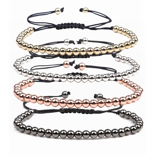 Fashion Round Copper Beaded Bracelets