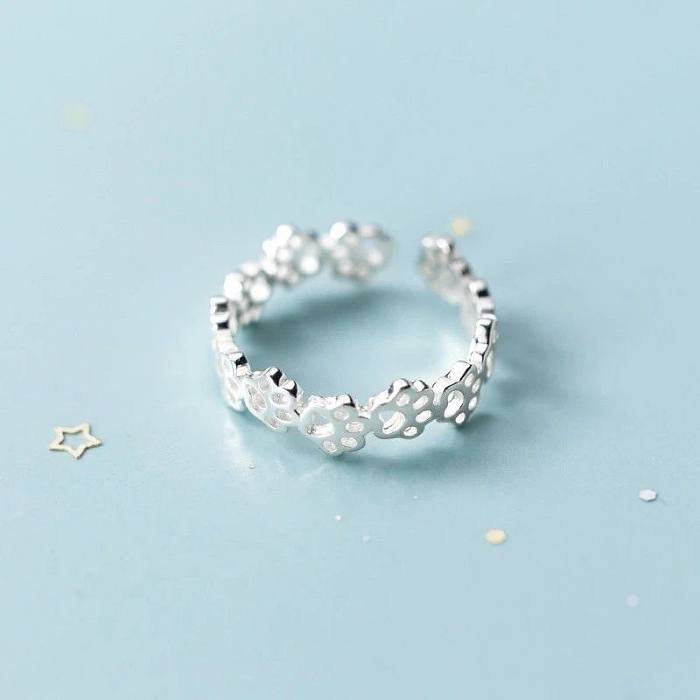 Neuer Ring mit Katzenpfotenabdruck, niedlicher Ring, kreativer einfacher Mode-Handschmuck