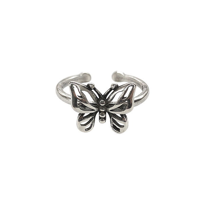 Sweet Butterfly Copper Plating Open Ring