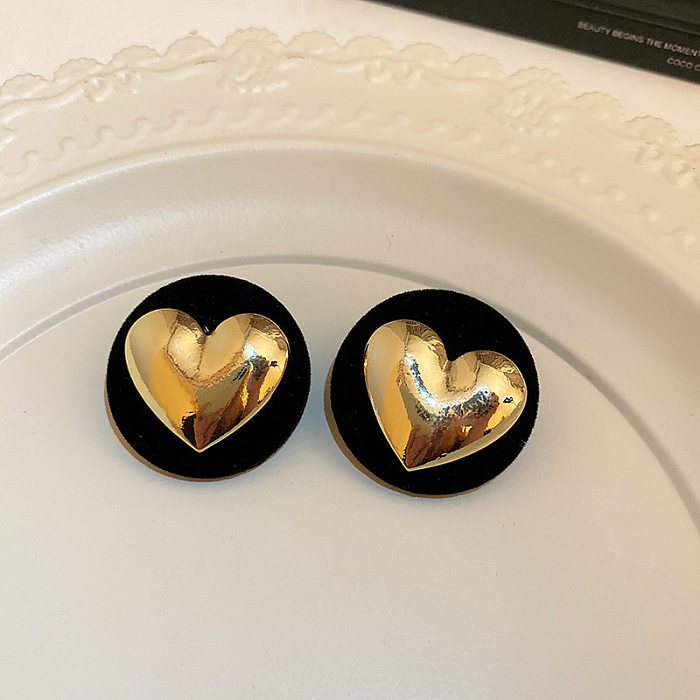 1 Pair Retro Geometric Alloy Copper Plating Inlay Acrylic Artificial Pearls Drop Earrings